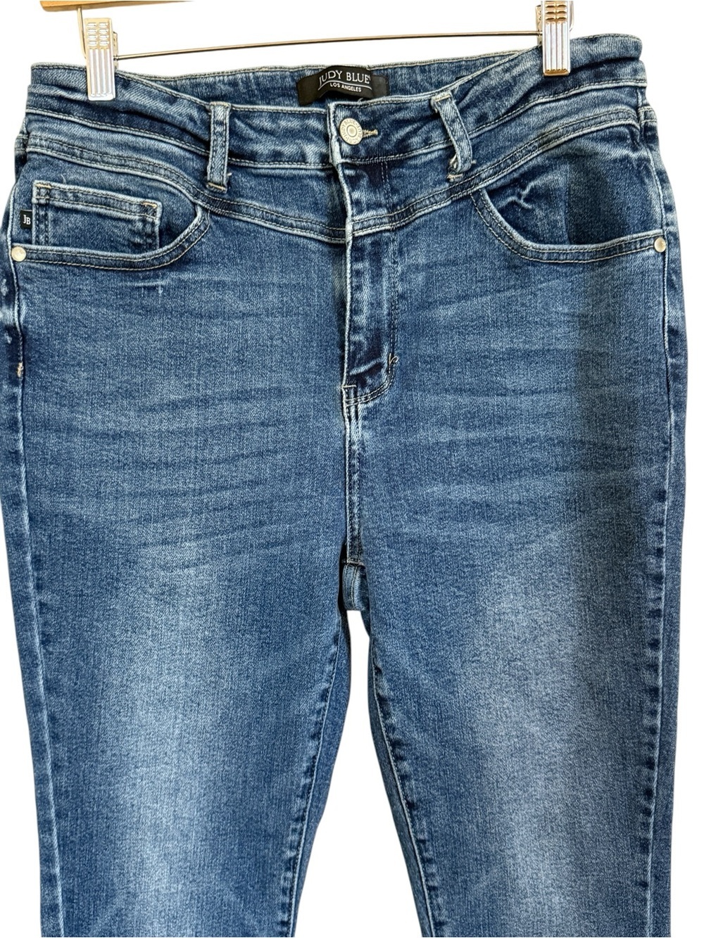Judy Blue JB88384 Medium Wash High Rise Skinny Jeans Size 15/32 Stretch Denim - Picture 2 of 14